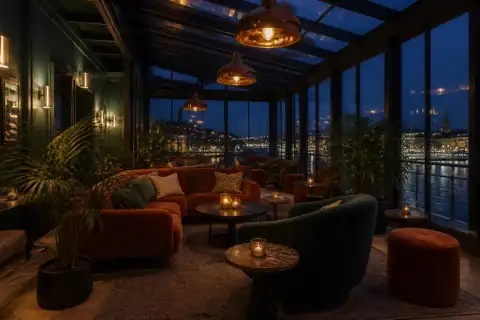 Hotel lounge beside the gaming floor